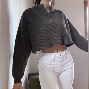 vintage cropped sweater